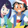 Ash x Liko Sprigatito and Pikachu