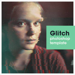 VHS Glitch Effect - Photoshop Photo Template