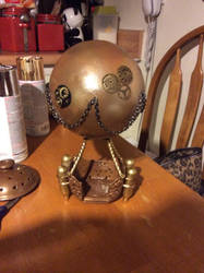 Found object Steampunk Hot Air Balloon WIP