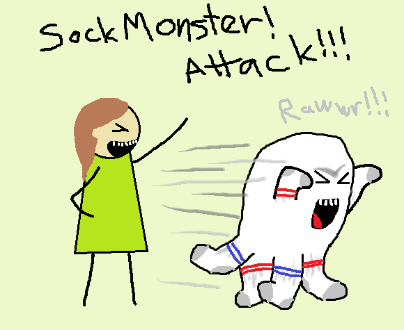 Sock Monster Attack