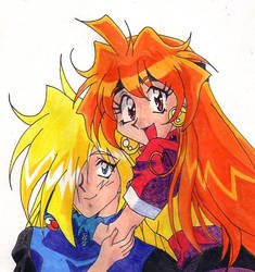 Lina And Gourry by angelwings0509