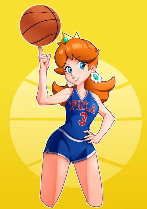 Princess Daisy Basketball by ACL7OT on DeviantArt