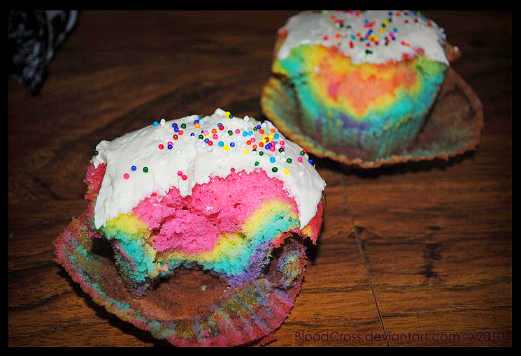 Rainbow Cupcakes