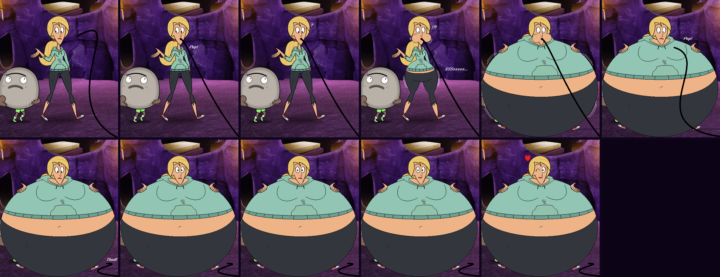 I Inflation Deviantart Woman from RPS inflation comic by Art-Blob9X7 on DeviantArt