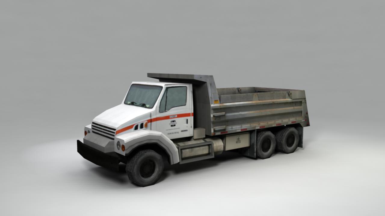 Low Poly Dump Truck