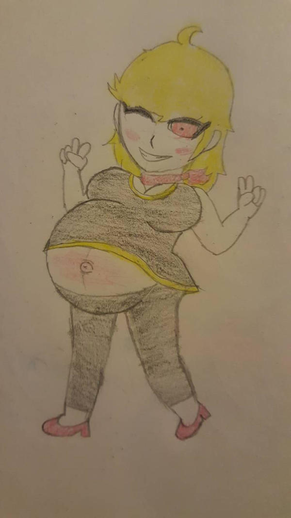 Parallaxthedarkone Mask Inflation Fem Parallax's Inflated Belly by ParallaxTheDarkOne on DeviantArt