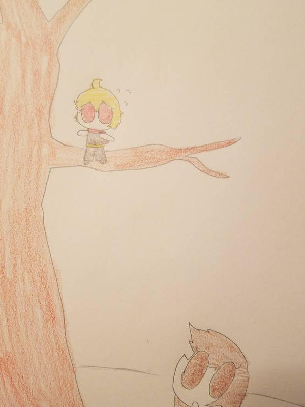 Stuck in a Tree by ParallaxTheDarkOne on DeviantArt