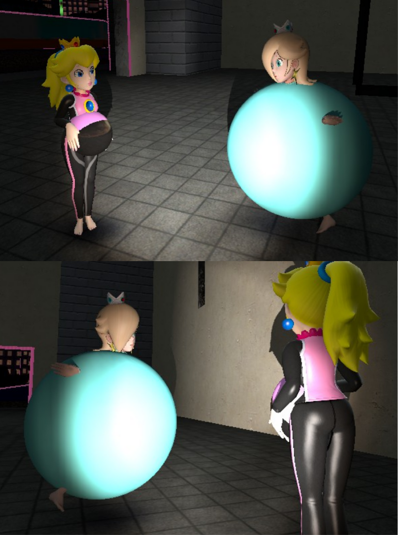 Perlious Inflate Inflating Princesses by ParallaxTheDarkOne on DeviantArt