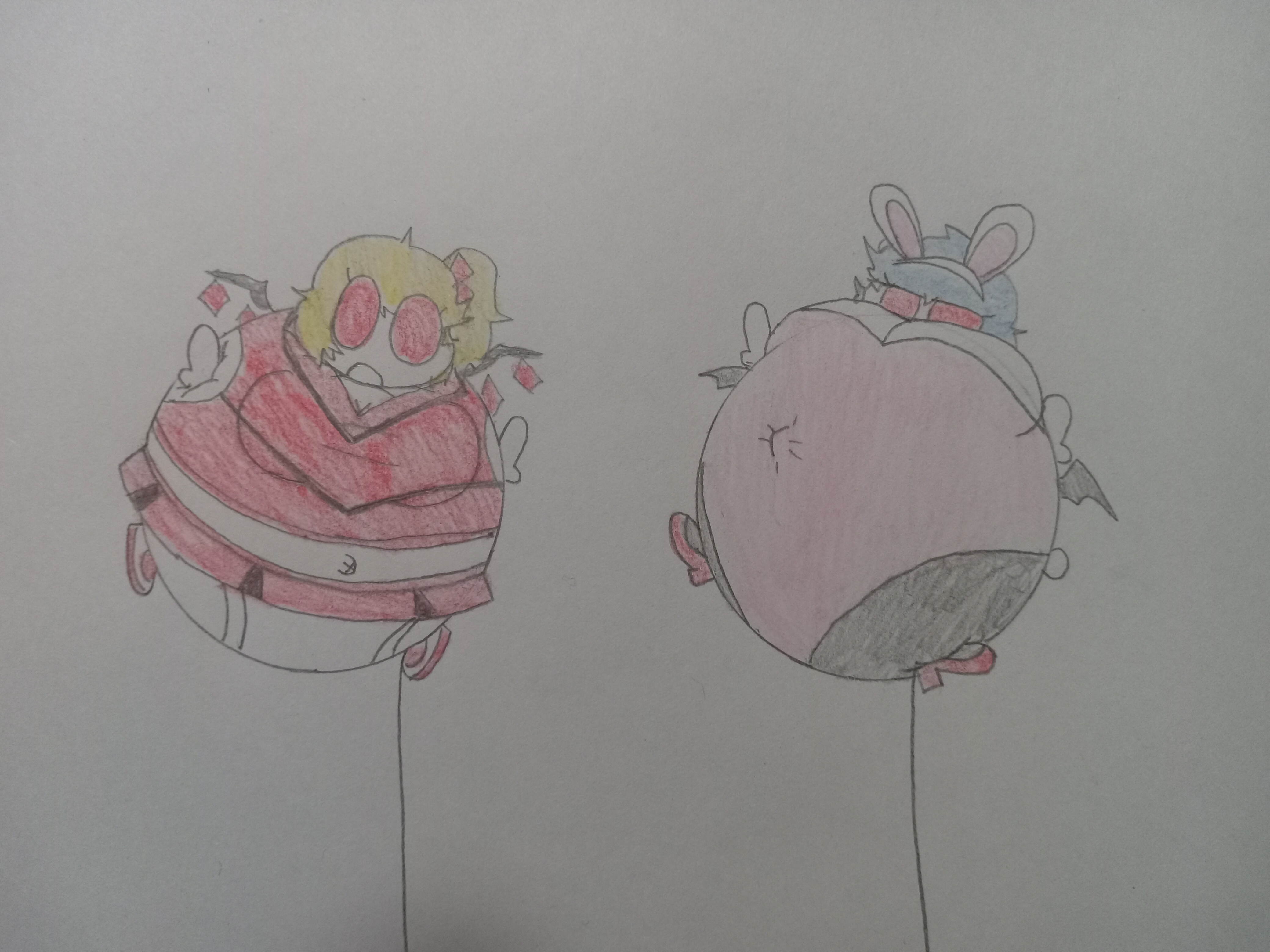 Parallaxthedarkone Mask Inflation Scarlet Sisters Costumed, Tethered, and Inflated by ParallaxTheDarkOne ...