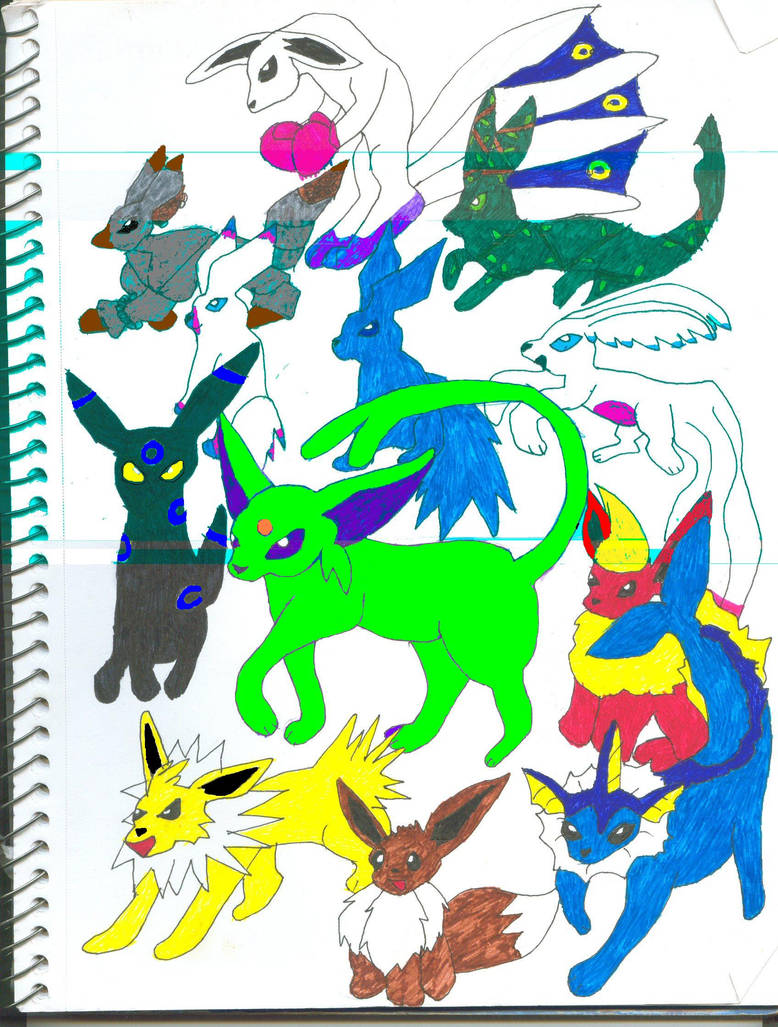 Eevee Forms By Kitanakaiba On DeviantArt