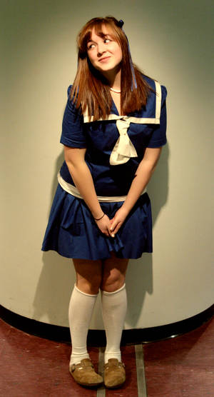 Schoolgirl in Blue I