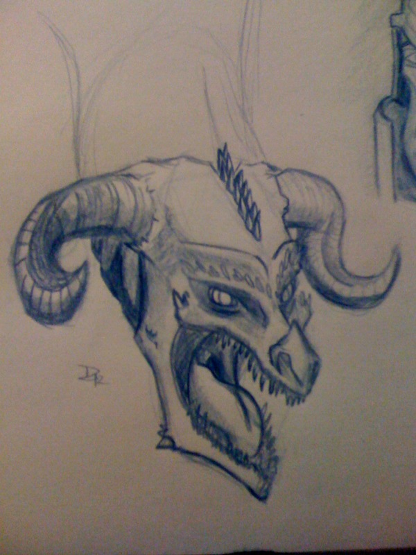 Dragon Head Quick Sketch