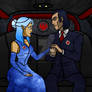 Oroku Saki And Malla Holding Hands