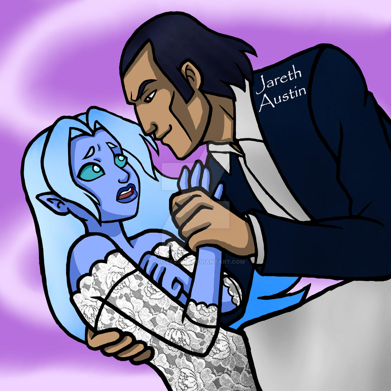 Oroku Saki And Malla Falling