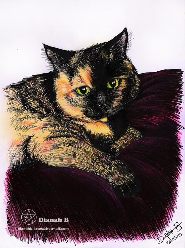 30 Day Drawing Challenge - 2# Favorite Animal by Dianah3