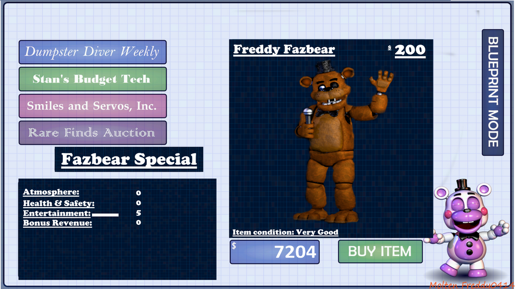 Freddy In The FNaF 6 Catalog by bonbonhandpuppet on DeviantArt