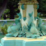 .stock: peacock fountain base.