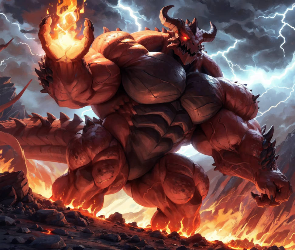 Big red beast by PowerPulseArts on DeviantArt