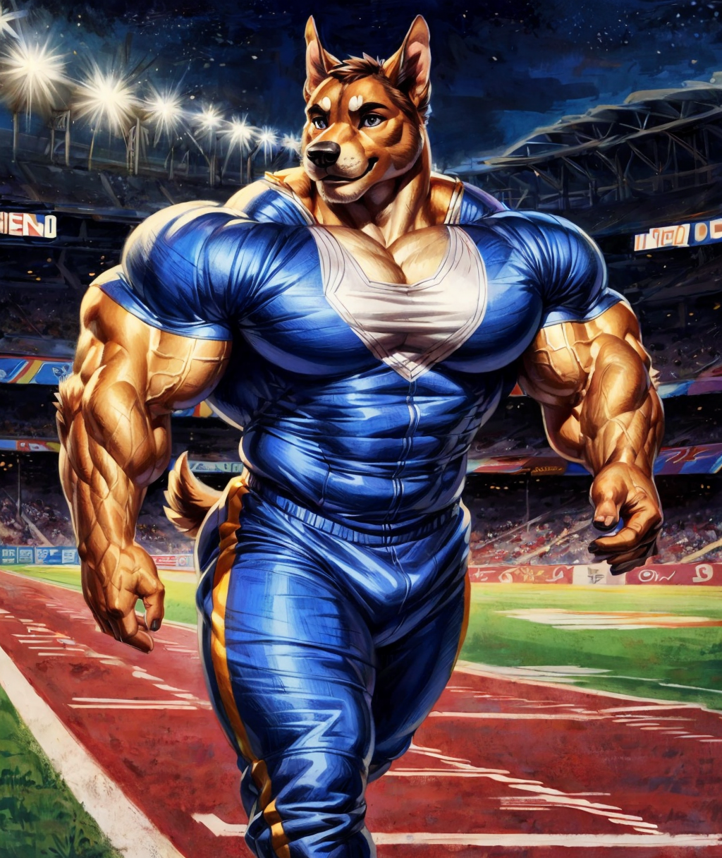 Sports doggo by PowerPulseArts on DeviantArt