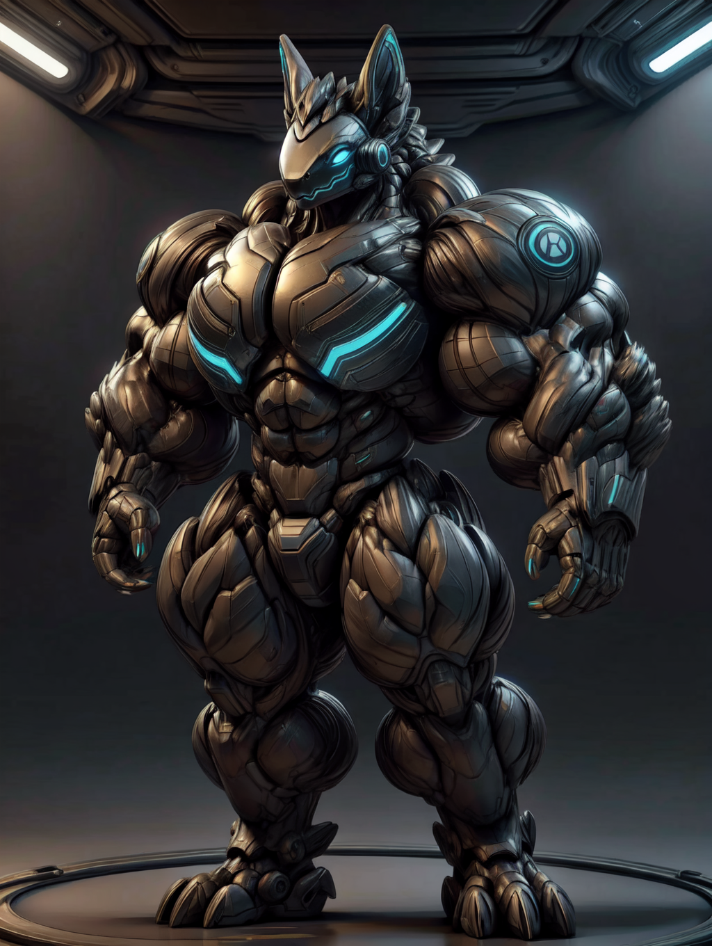 Protogen Ranger Protogen combat model II by PowerPulseArts on DeviantArt