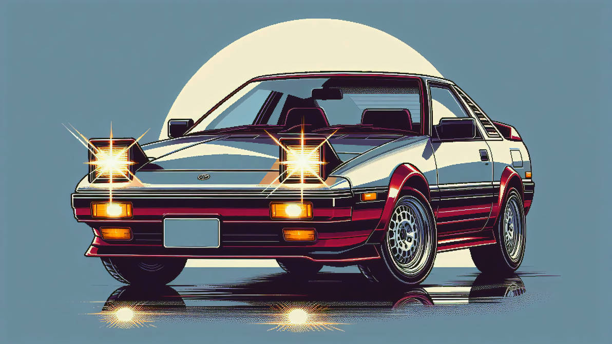 Toyota MR2 AW11 wallpaper by PowerPulseArts on DeviantArt
