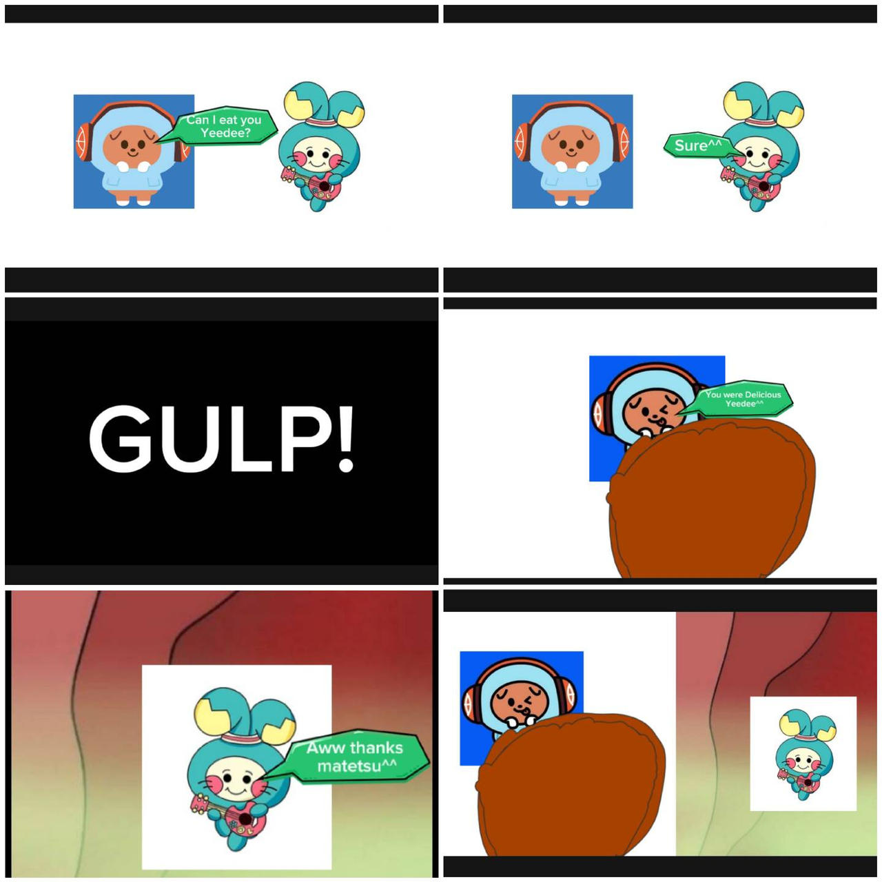 Matetsu ate Yeedee comic/text by alexanderdejesus16 on DeviantArt