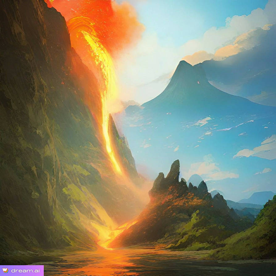 Volcano Deviantart Erupting Volcano by ShadowSlicerAI on DeviantArt