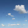 sky clouds birds