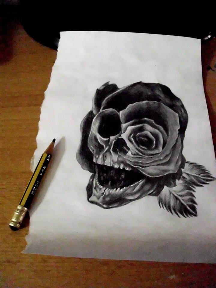 Skull Rose