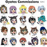Gyates Commissions Collage