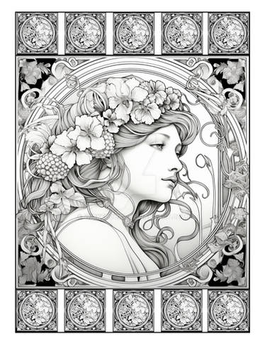 Mythographic Adult Coloring Book Page by OneFootedPhoenix on DeviantArt