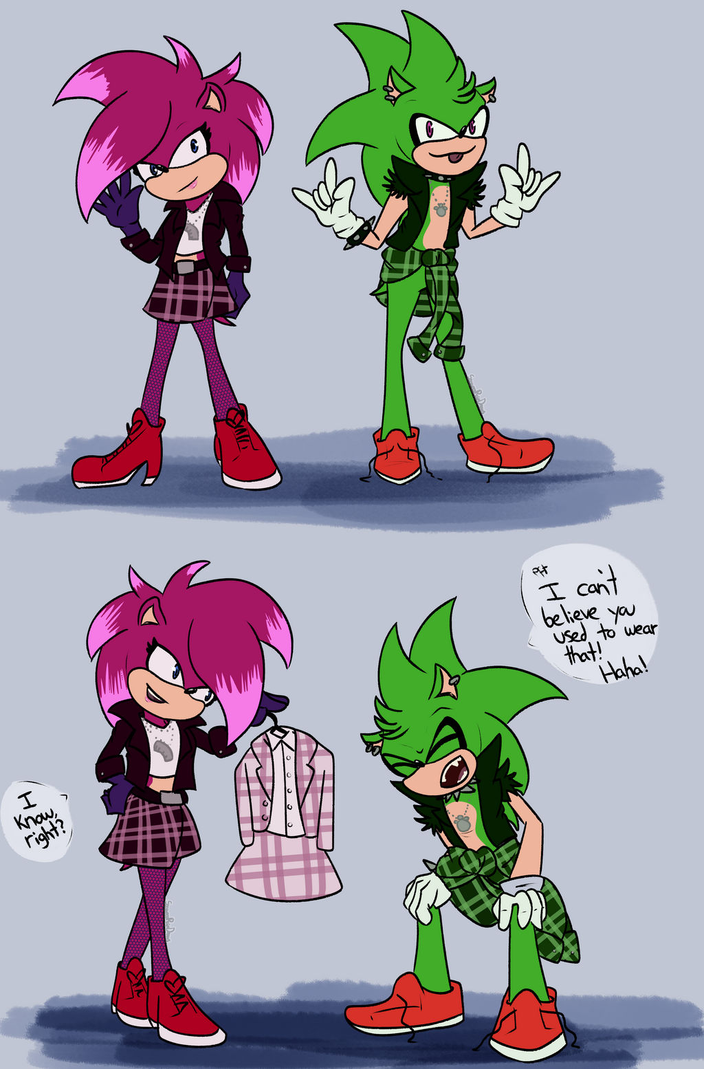 Sonia and Manic Redesign by SeaweedRain on DeviantArt