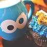 Cookie Monster Cup-cake