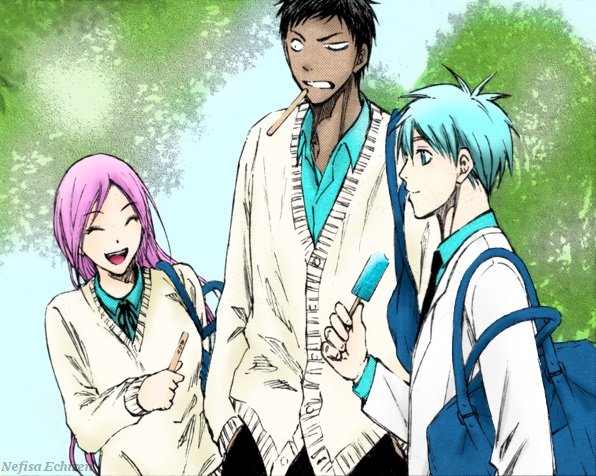 Q126 Momoi, Aomine and Kuroko