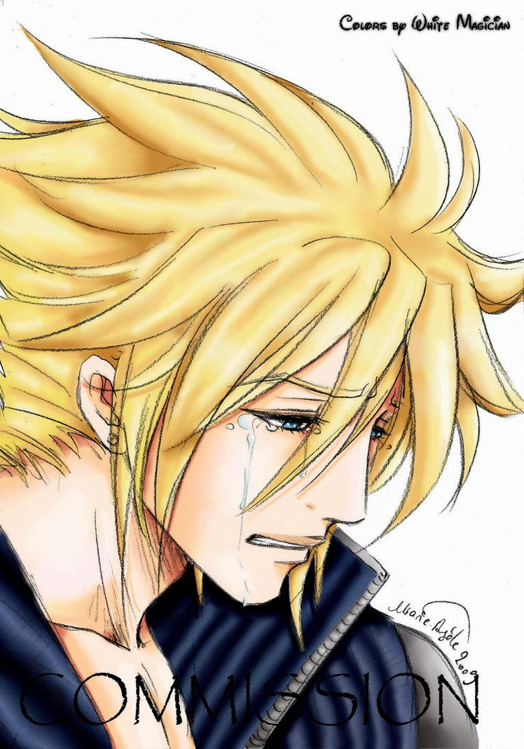 cloud strife crying by katloverz11 on DeviantArt