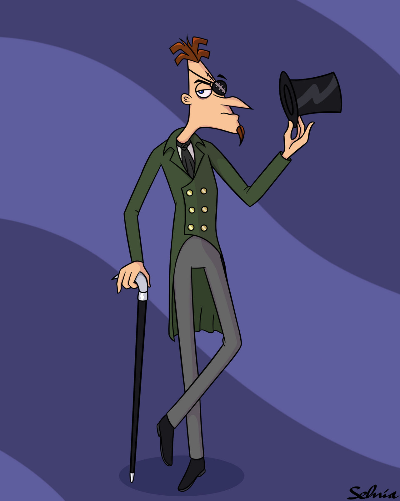 Doof's Lab Fashionable Doof by LieutenantSelnia on DeviantArt