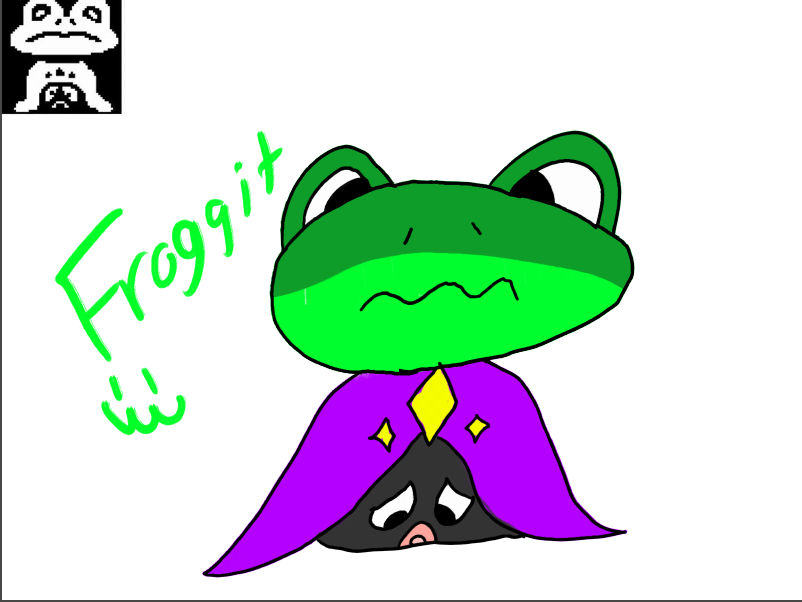 Frog Git Undertale Froggit Fanart | OC Art by SherlockBones54 on DeviantArt