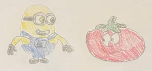 Bob the Minion with Bob the Tomato