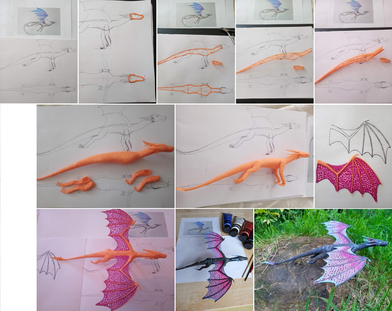 How to draw a 3D pen sculpture
