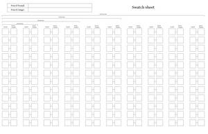 Blank A4 swatch sheet (F2U)