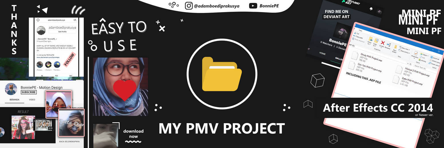 Pmv Rme Template my 4 PMV project released! | download in desc. by BonniePE on DeviantArt