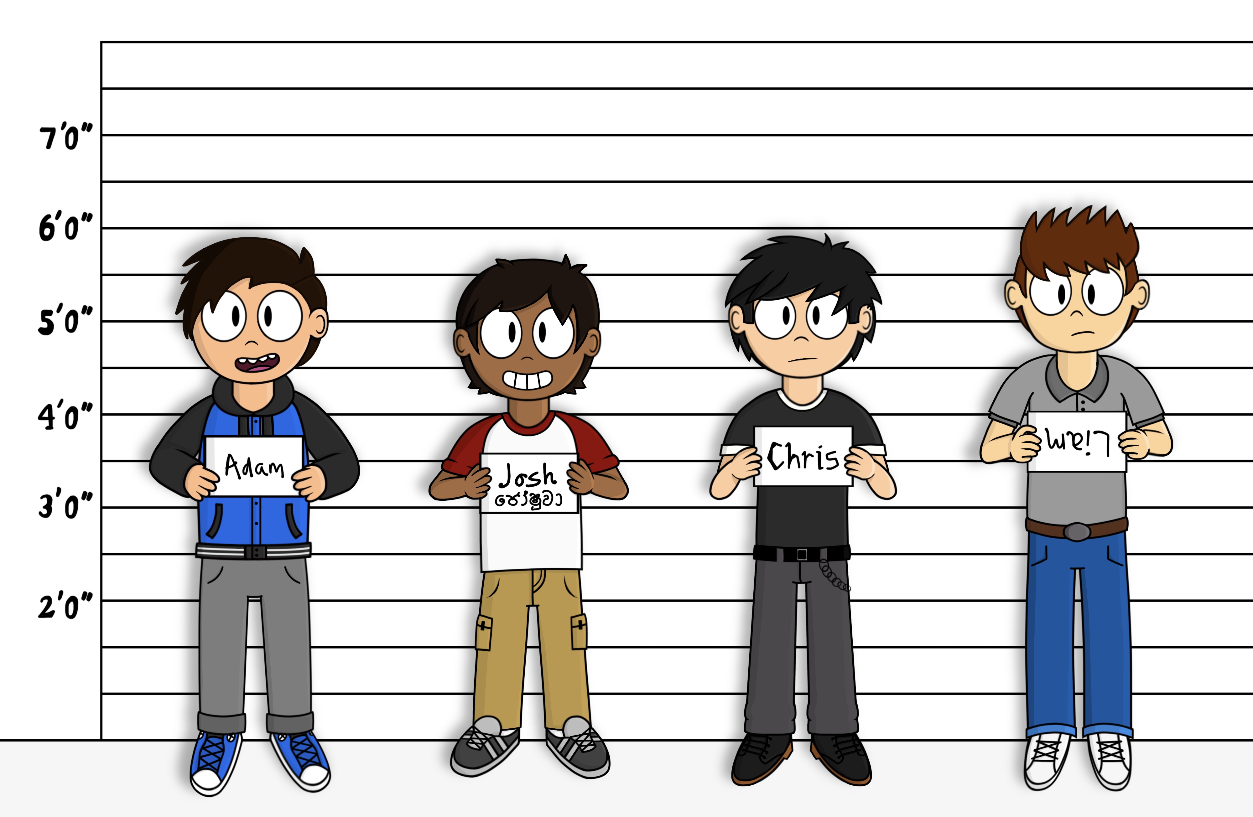 Character Height Reference - Behind the Scenes Art by TomMakesComics on ...