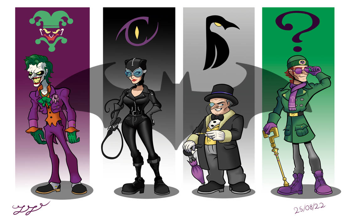 The Batman Rogues Gallery full color by garnabiuth on DeviantArt