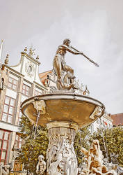 Neptune's Fountain in Gdansk (Style 03)