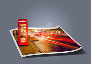 London Telephone Box Pop-Out