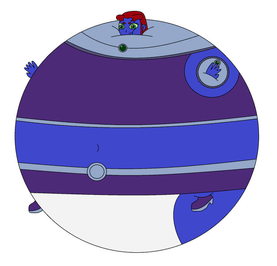 Starfire Over Inflation Starfire Blueberry Inflation by SilverFox5200 on DeviantArt