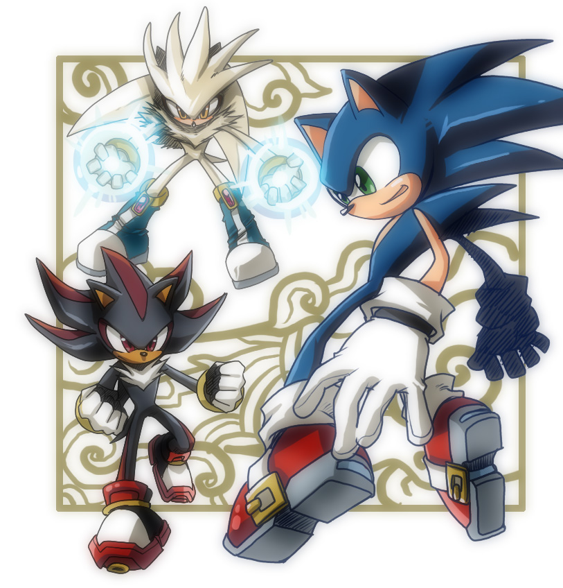 Sonic, Shadow and Silver from Sonic X by SegaFan1998 on DeviantArt