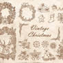 Vintage Christmas elements