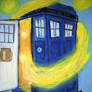 Doctor Who: the Magical Blue Box (Van Gogh Style)