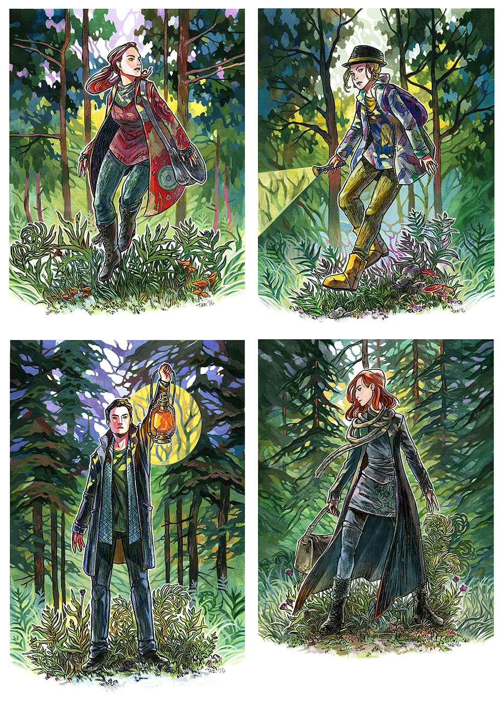 Art for The Woods board game